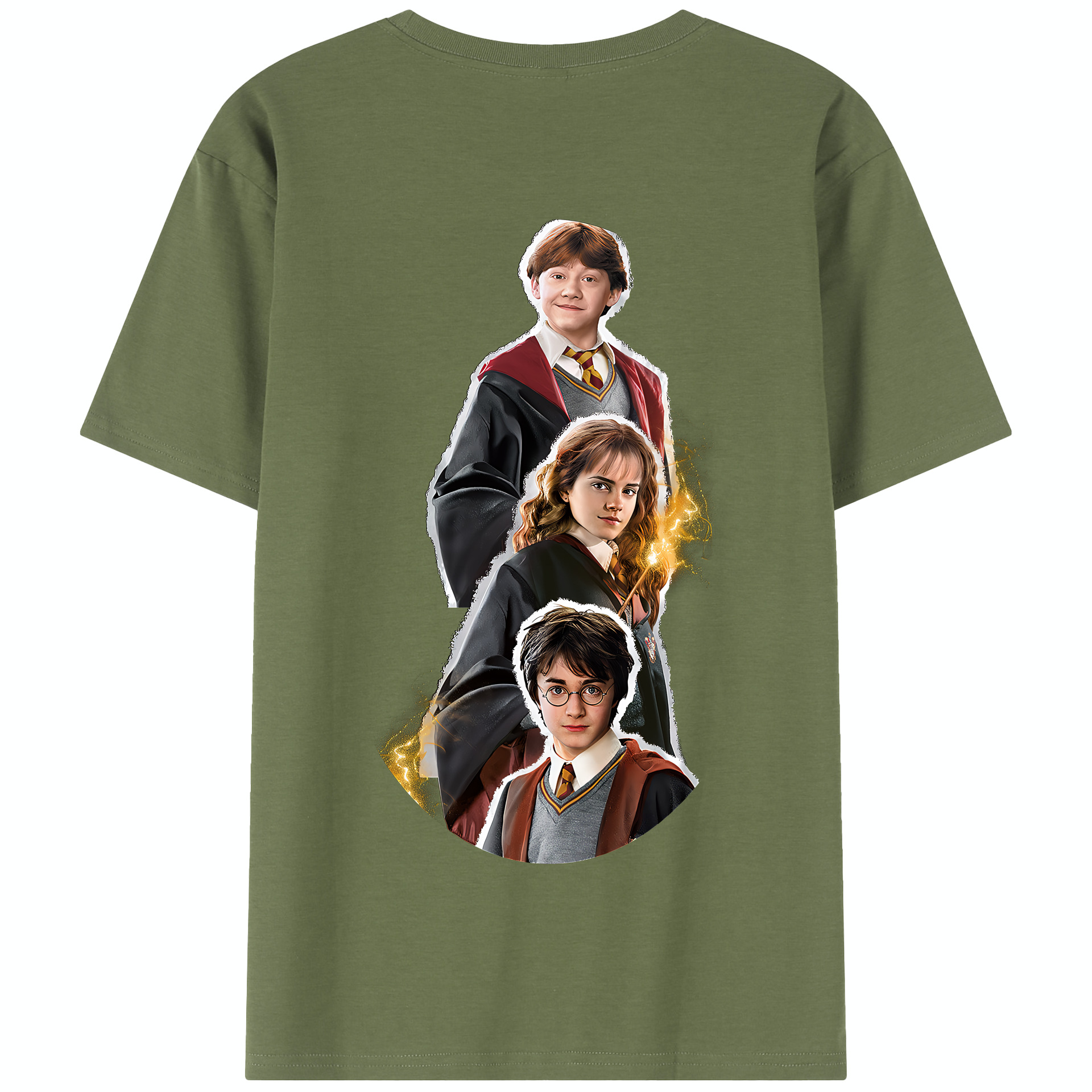 （画像用） Harry Potter ハリー・ポッターシリーズ 綿100％半袖Tシャツ（背面プリント）